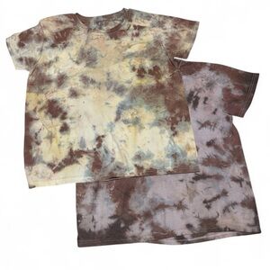 Hanes Multicolor Tie-Dye Juniors Shirts Set Of 2 Size Large